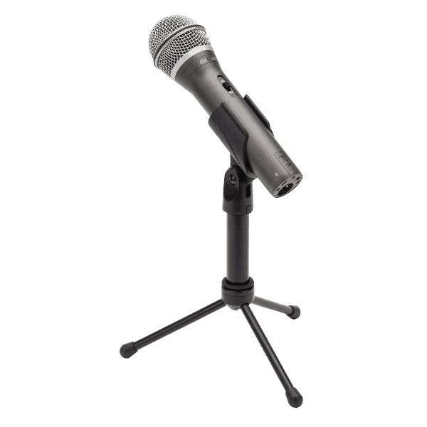 Samson Q2U on mic stand back